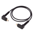 Ângulo de 90 graus Micro HDMI Cabo masculino